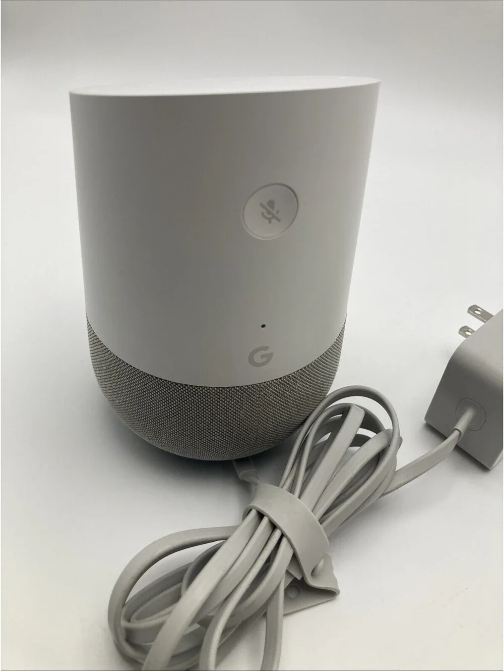 (A) Google Home Original 1st Gen Smart Speaker White/Slate w/ Power Cord